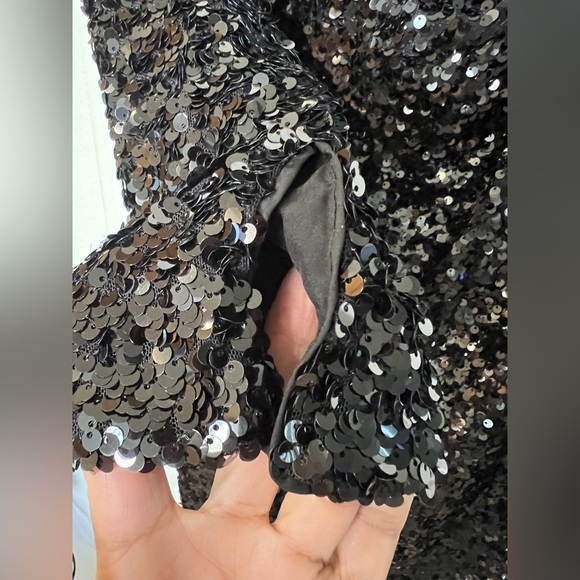 Sachin & Babi Women's Black Cameron Sequin Dress, Size 6 Mini NWT $395 Retail - Picture 15 of 16